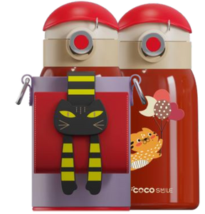 Lying Cat Thermos Cup  With Sleeve